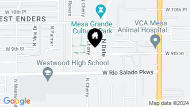 Map of 853 N CHERRY Street # 8D, Mesa AZ, 85201