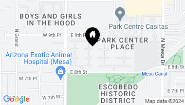 Map of 45 E 9TH Place # 61, Mesa AZ, 85201