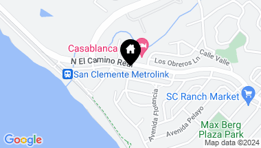 Map of 1626 Calle Las Bolas # B, San Clemente CA, 92672