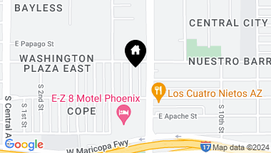Map of 1609 S 6TH Street, Phoenix AZ, 85004