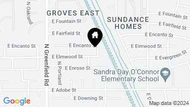 Map of 4562 E ELMWOOD Street, Mesa AZ, 85205