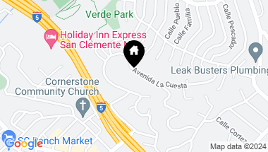 Map of 212 Avenida La Cuesta, San Clemente CA, 92672