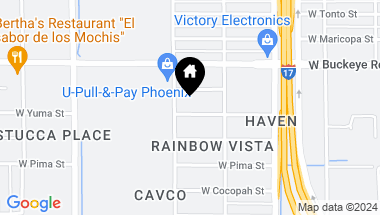Map of 2438 W YUMA Street, Phoenix AZ, 85009