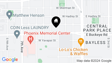 Map of 1024 S 3RD Avenue, Phoenix AZ, 85003