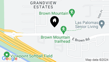 Map of 0 E Brown Road Unit: -, Mesa AZ, 85207