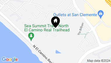Map of 105 Via Almodovar, San Clemente CA, 92672