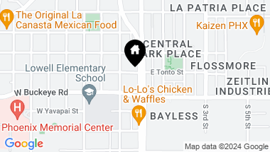 Map of 1004 S Central Avenue, Phoenix AZ, 85004