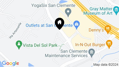 Map of 100 Via Bilbao, San Clemente CA, 92672