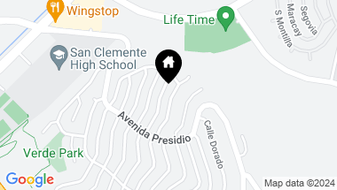 Map of 419 Calle Familia, San Clemente CA, 92672