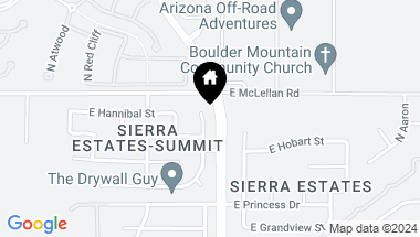 Map of 1537 N SIERRA HEIGHTS Circle, Mesa AZ, 85207