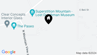 Map of 3307 N MOUNTAIN VIEW Road, Apache Junction AZ, 85119