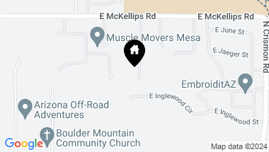 Map of 9601 E McKellips Road, Mesa AZ, 85207