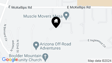 Map of 9433 E JASMINE Circle, Mesa AZ, 85207