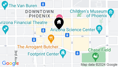 Map of 130-134 E WASHINGTON Street, Phoenix AZ, 85004