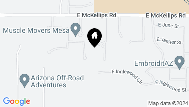 Map of 9603 E McKellips Road, Mesa AZ, 85207