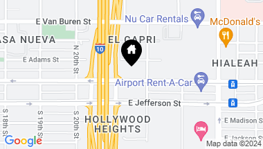 Map of 2130 E WASHINGTON Street Unit: '-', Phoenix AZ, 85034