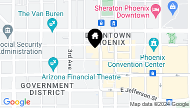 Map of 114 W ADAMS Street # 401, Phoenix AZ, 85003