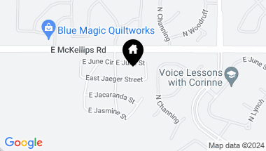 Map of 8136 E JAEGER Street, Mesa AZ, 85207