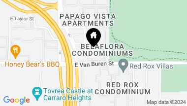 Map of 5302 E VAN BUREN Street # 2054, Phoenix AZ, 85008