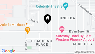 Map of 2936 E VAN BUREN Street, Phoenix AZ, 85008