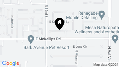 Map of 3259 E Knoll Circle, Mesa AZ, 85213