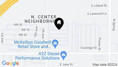 Map of 2121 N CENTER Street # 197, Mesa AZ, 85201