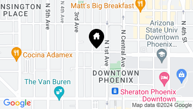 Map of 387 N 2ND Avenue # G2, Phoenix AZ, 85003