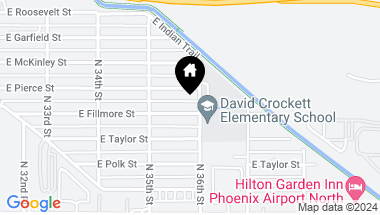 Map of 3540 E FILLMORE Street, Phoenix AZ, 85008