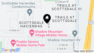 Map of 844 N 85TH Place, Scottsdale AZ, 85257