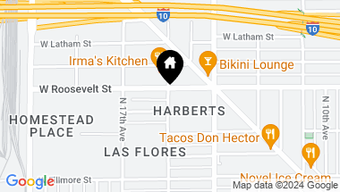 Map of 1545 W ROOSEVELT Street, Phoenix AZ, 85007