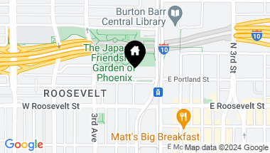 Map of 100 W PORTLAND Street # 302, Phoenix AZ, 85003