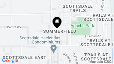 Map of 1106 N 84TH Place, Scottsdale AZ, 85257