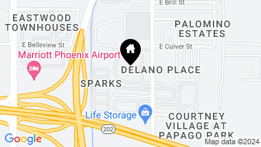 Map of 4745 E MORELAND Street, Phoenix AZ, 85008