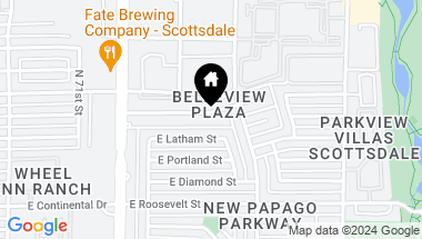 Map of 7323 E BELLEVIEW Street, Scottsdale AZ, 85257