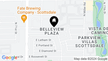 Map of 7320 E Belleview Street, Scottsdale AZ, 85257