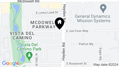 Map of 1232 N Hayden Road, Scottsdale AZ, 85257
