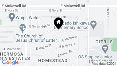 Map of 2962 E NORWOOD Street, Mesa AZ, 85213