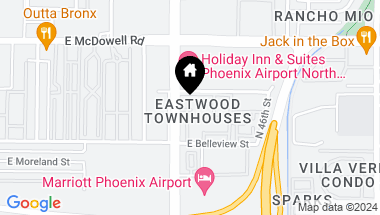 Map of 1411 N 44TH Street, Phoenix AZ, 85008
