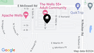 Map of 5735 E MCDOWELL Road # 184, Mesa AZ, 85215