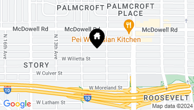 Map of 914 W WILLETTA Street, Phoenix AZ, 85007