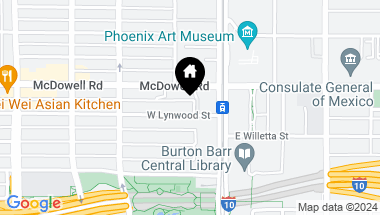 Map of 30 W LYNWOOD Street, Phoenix AZ, 85003