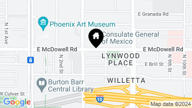 Map of 319 E MCDOWELL Road, Phoenix AZ, 85004