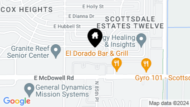 Map of 8614 E CORONADO Road, Scottsdale AZ, 85257