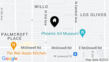 Map of 120 W CORONADO Road, Phoenix AZ, 85003