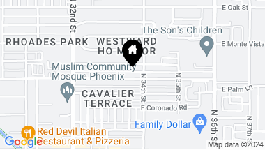 Map of 3336 E PALM Lane, Phoenix AZ, 85008