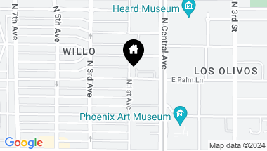 Map of 2001 N 1st Avenue, Phoenix AZ, 85003