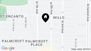 Map of 518 W Palm Lane, Phoenix AZ, 85003