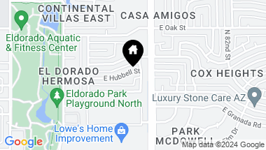 Map of 7923 E HUBBELL Street, Scottsdale AZ, 85257