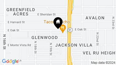Map of 1911 E OAK Street, Phoenix AZ, 85006