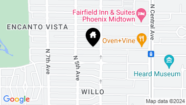 Map of 313 W VERNON Avenue, Phoenix AZ, 85003